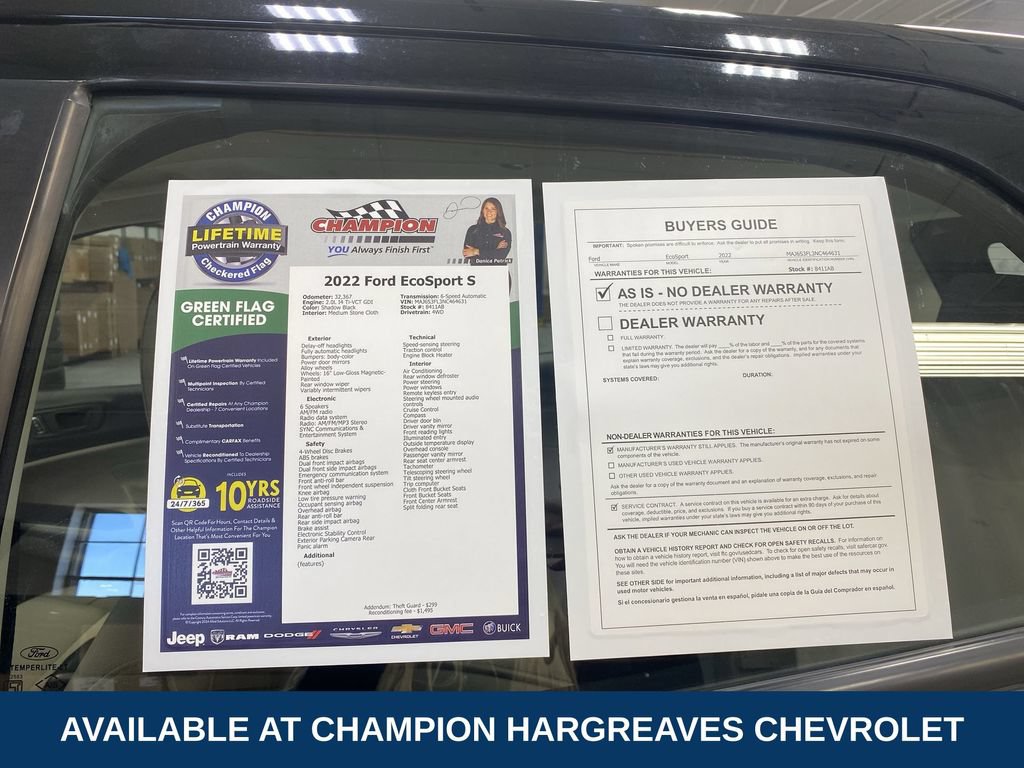 Used 2022 Ford EcoSport S AWD/4WD image 43