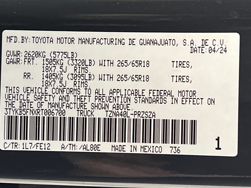 Used 2024 Toyota Tacoma TRD Sport RWD image 28