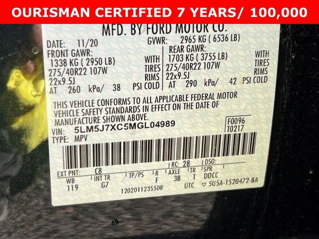 Used 2021 Lincoln Aviator Reserve w/ Equipment Group 202A image 33