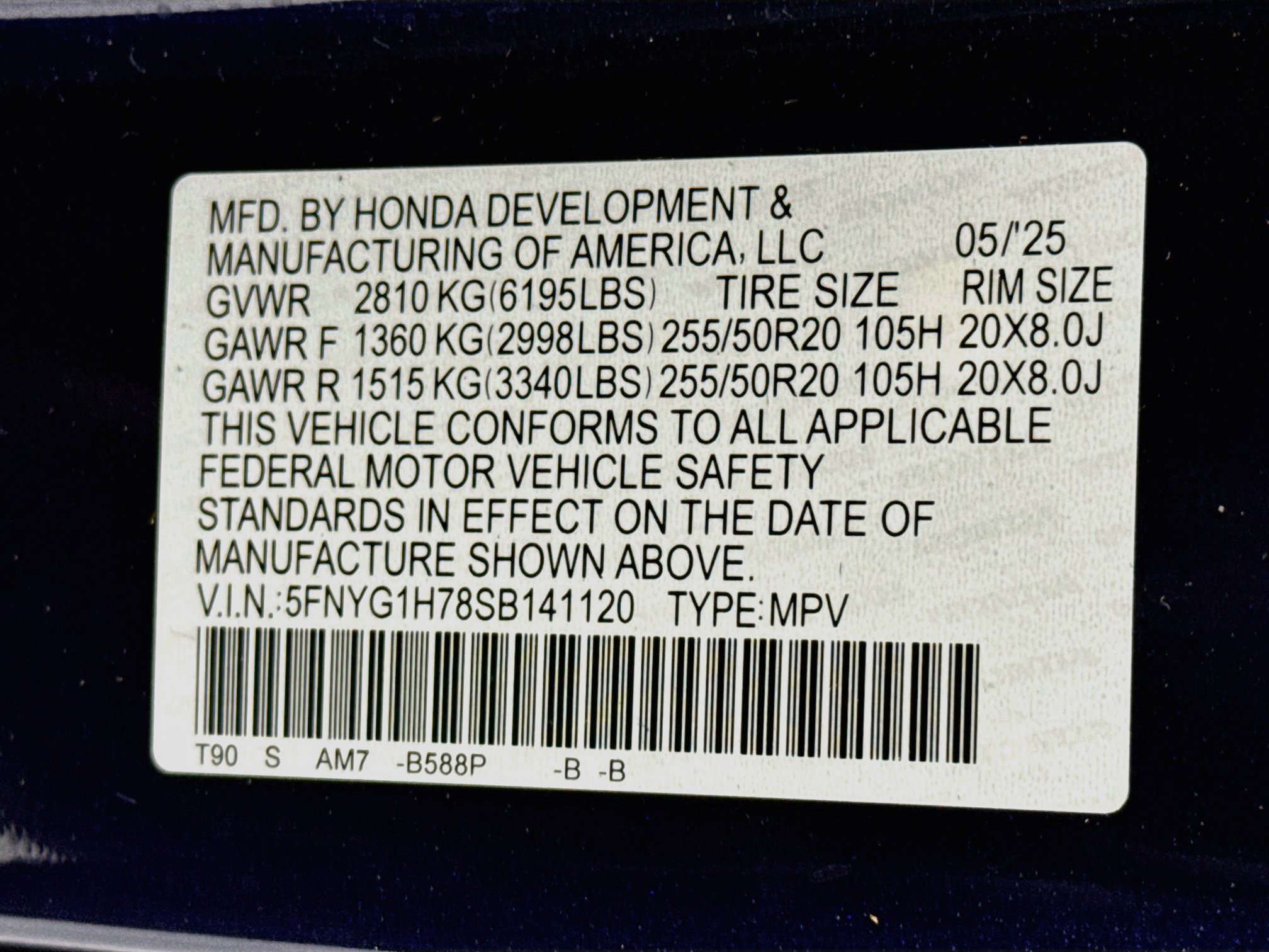 Certified 2025 Honda Pilot Touring image 35
