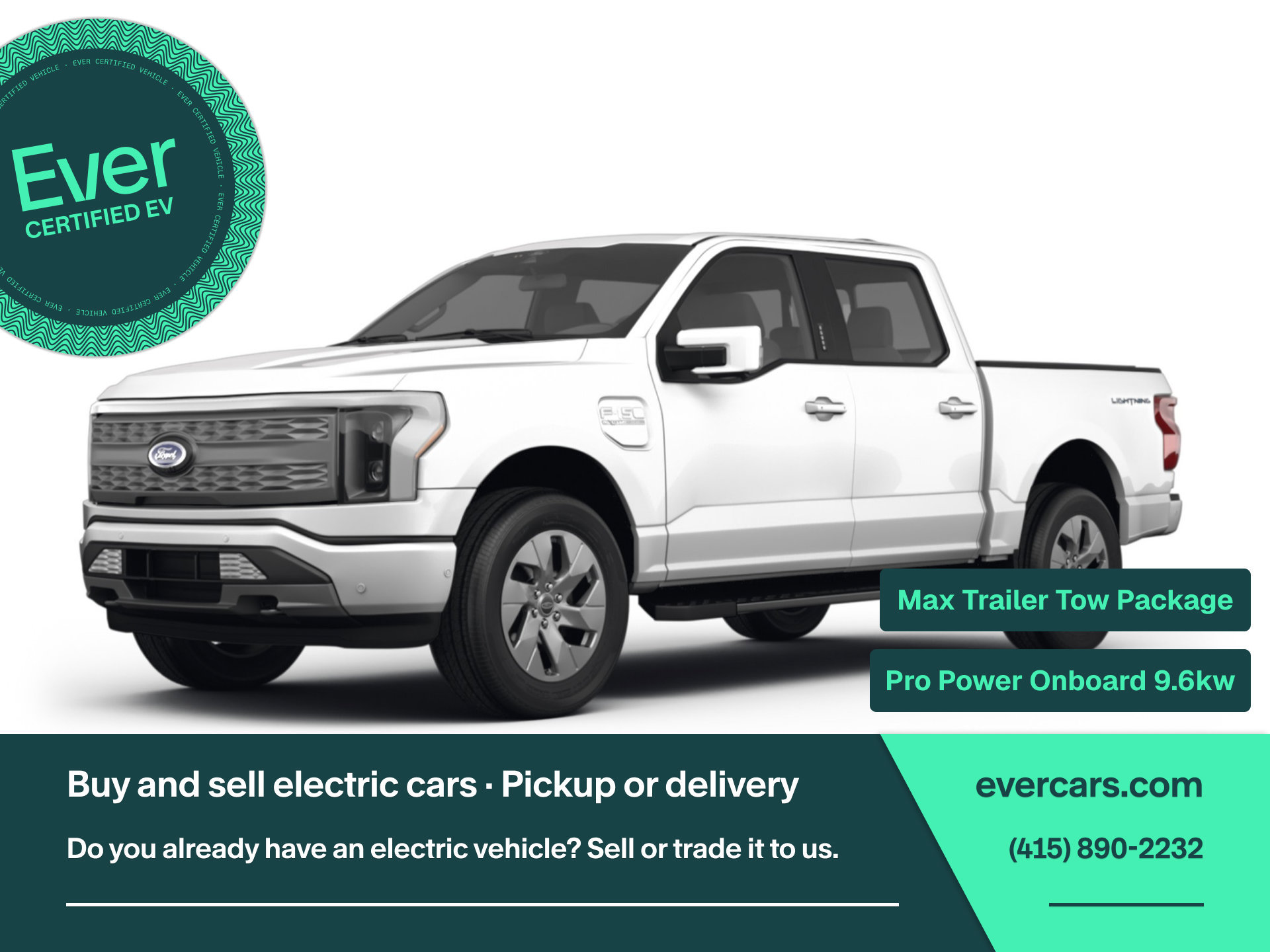 Used 2024 Ford F150 Lightning XLT w/ Max Trailer Tow Package AWD/4WD image 1