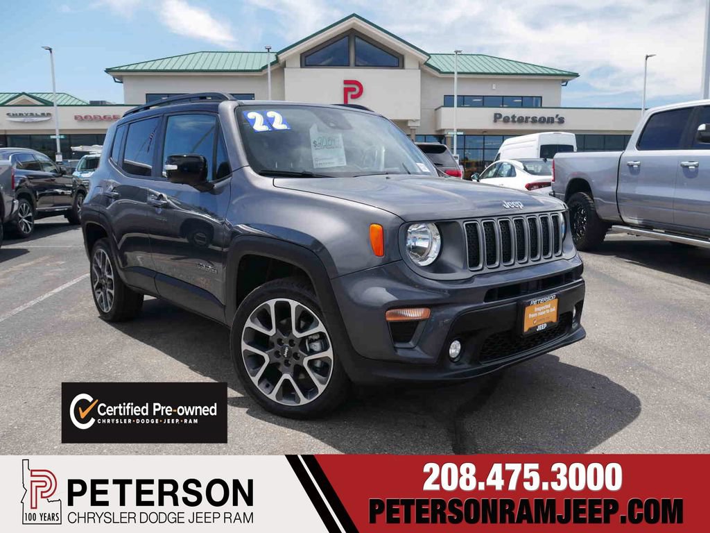 Certified 2022 Jeep Renegade Limited w/ Sun, Sound & Wheels Group