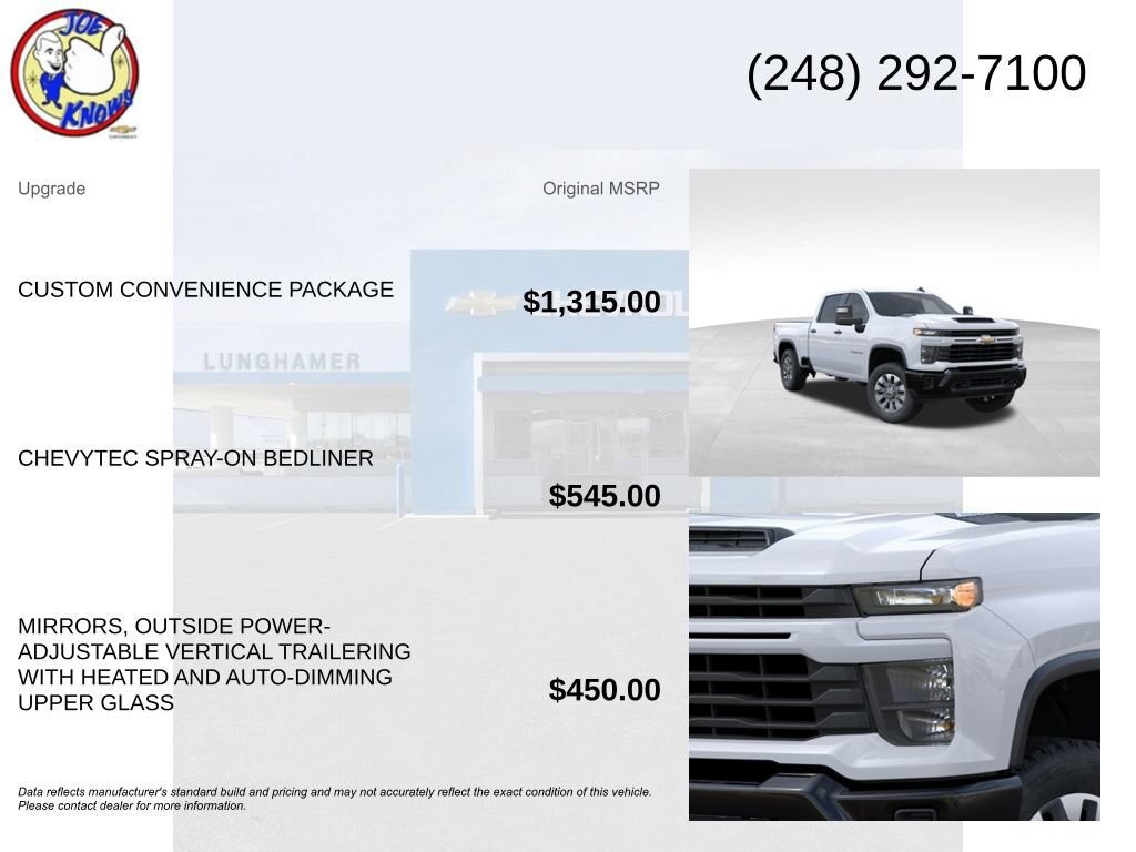 New 2026 Chevrolet Silverado 2500 Custom w/ Custom Convenience Package AWD/4WD image 5