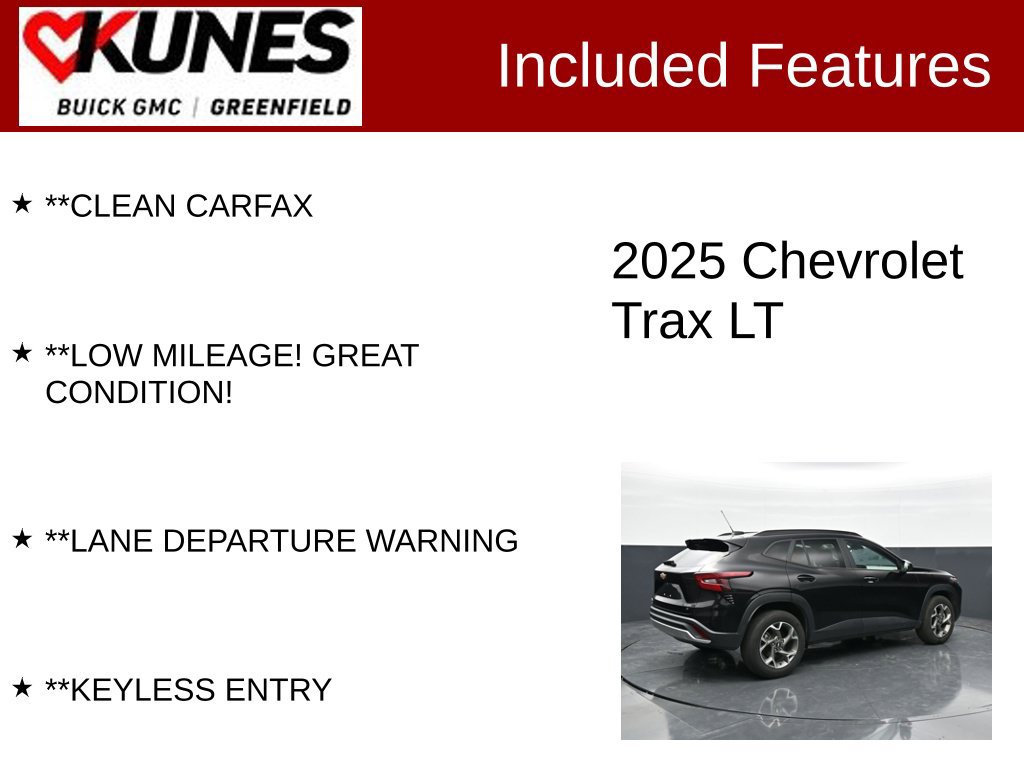 Used 2025 Chevrolet Trax LT w/ LT Convenience Package FWD image 3