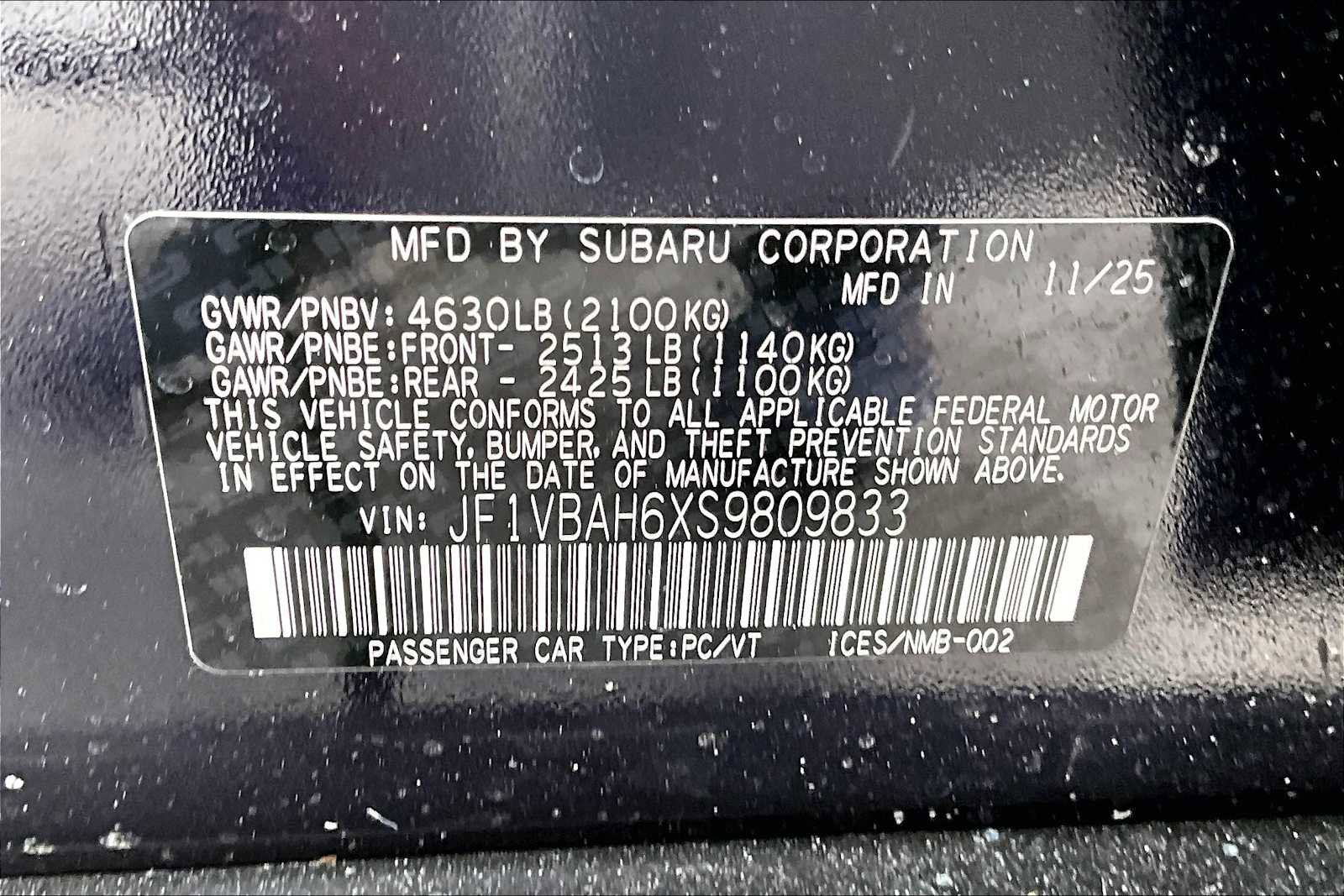 New 2025 Subaru WRX Premium image 18