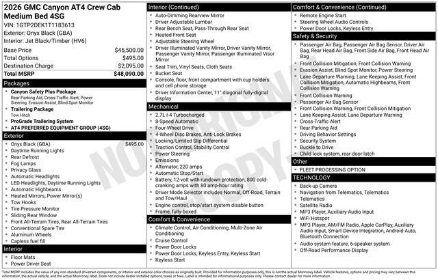 Certified 2026 GMC Canyon AT4 AWD/4WD image 48