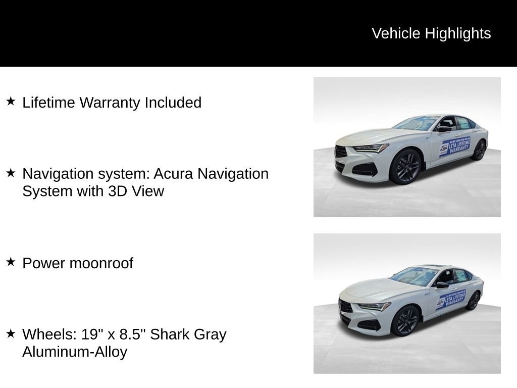 New 2025 Acura TLX SH-AWD w/ A-SPEC Pkg image 5