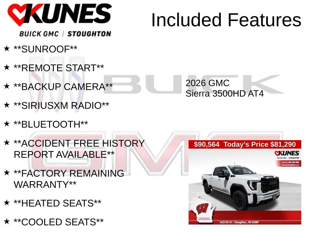 New 2026 GMC Sierra 3500 AT4 w/ AT4 Premium Plus Package AWD/4WD image 2