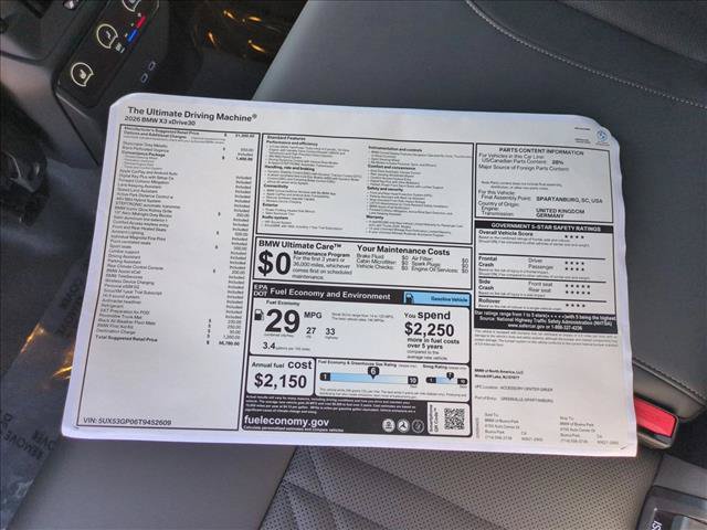 New 2026 BMW X3 xDrive30i w/ Convenience Package AWD/4WD image 18
