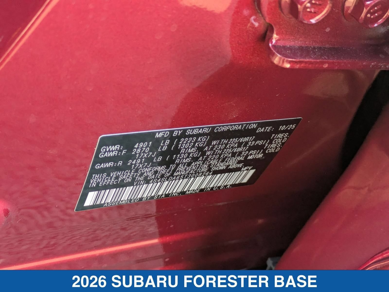 Certified 2026 Subaru Forester AWD/4WD image 28