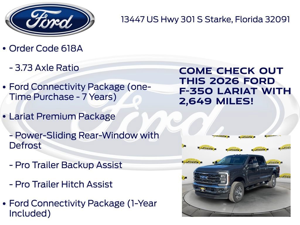 Certified 2026 Ford F350 Lariat w/ Lariat Premium Package image 27