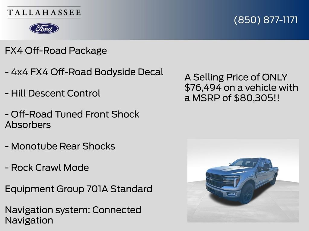 New 2025 Ford F150 Platinum w/ FX4 Off-Road Package AWD/4WD image 12