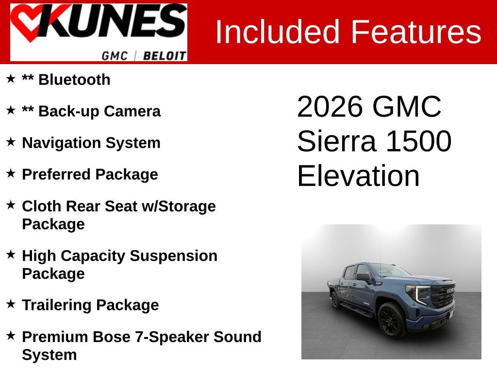 New 2026 GMC Sierra 1500 Elevation w/ Preferred Package image 2