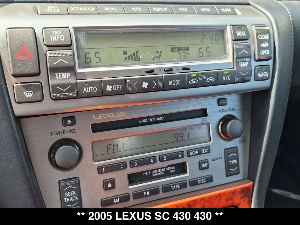 Used 2005 Lexus SC 430 Convertible w/ Preferred Accessory Pkg RWD image 20