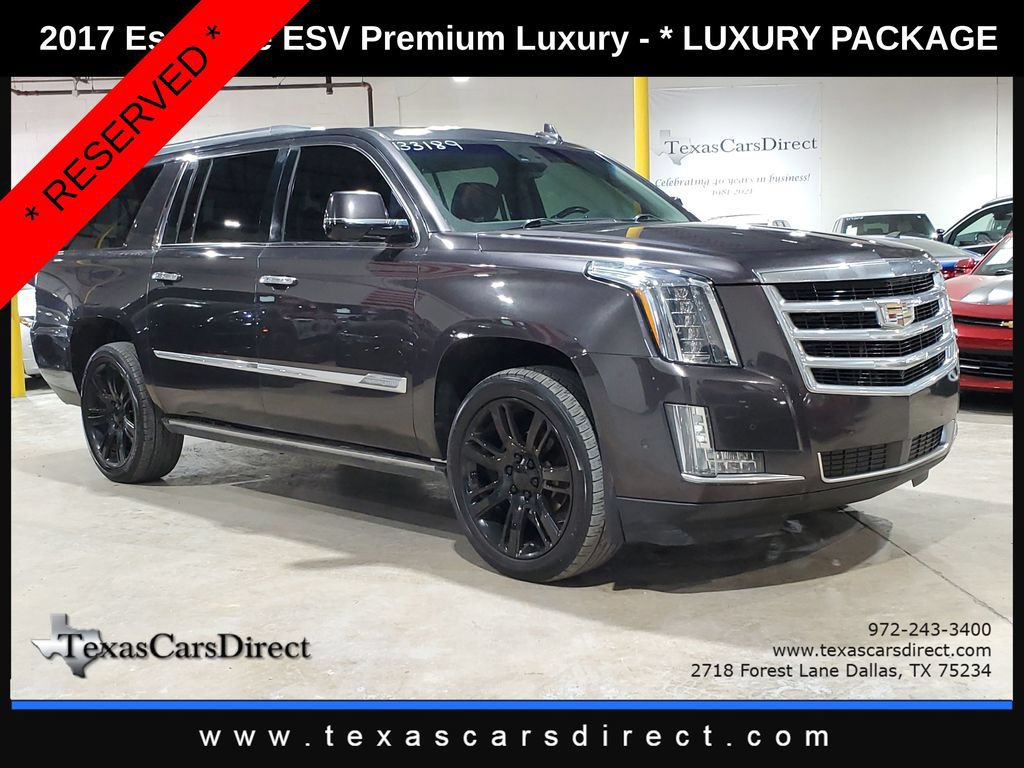 Used 2017 Cadillac Escalade ESV Premium Luxury RWD image 3