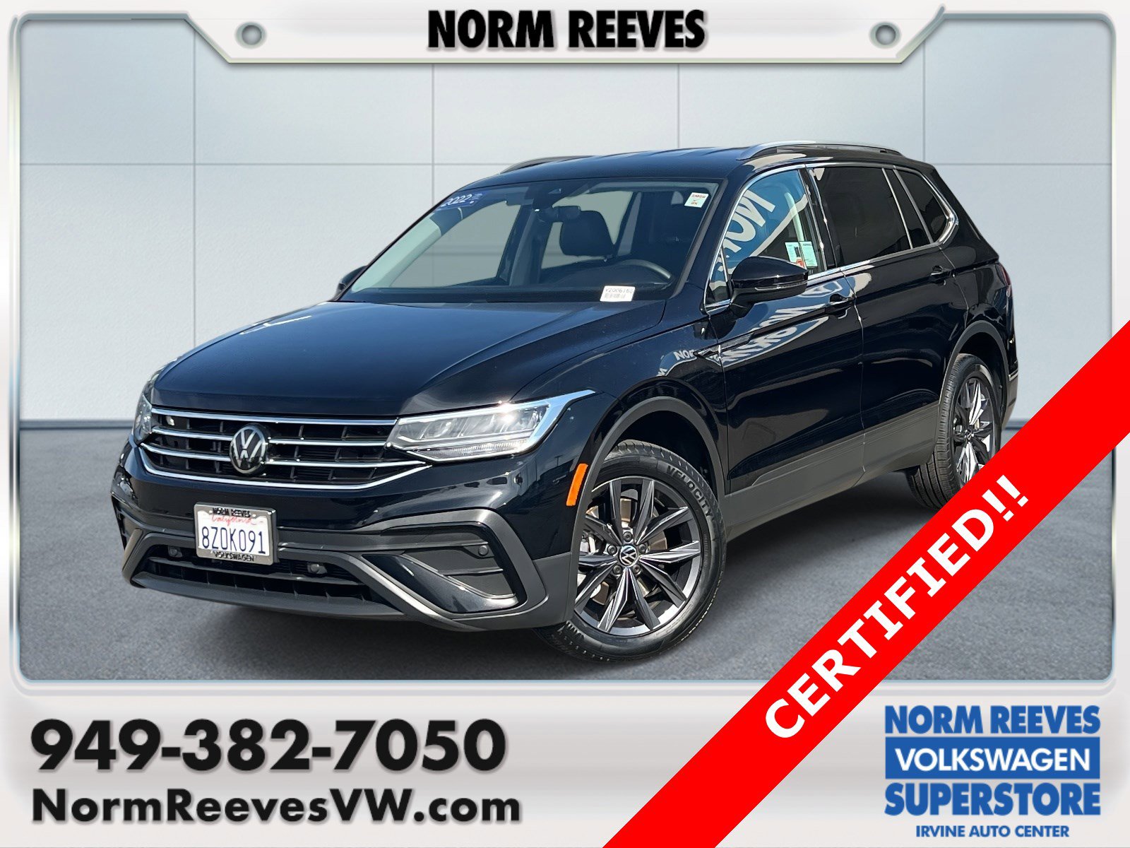 Certified 2022 Volkswagen Tiguan SE 360° Tour