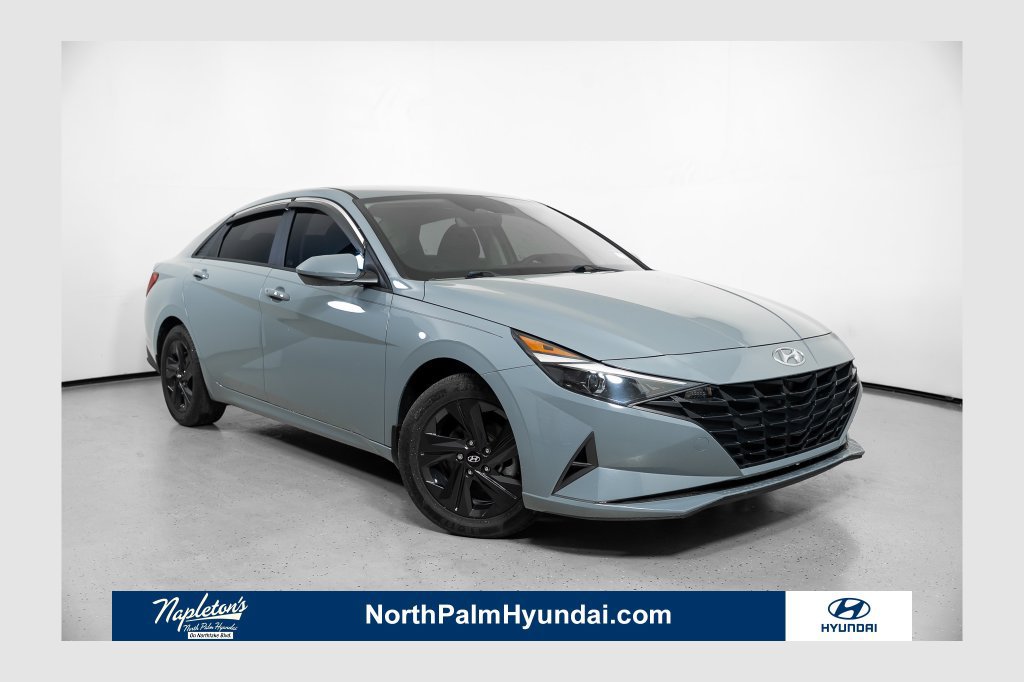 Used 2021 Hyundai Elantra Blue