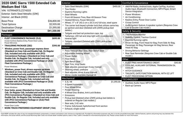 Used 2020 GMC Sierra 1500 Base w/ Fleet Convenience Package image 21