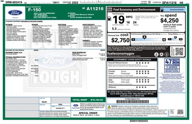 Used 2025 Ford F150 Platinum AWD/4WD image 2