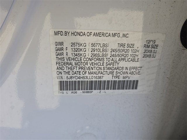 Used 2020 Acura MDX SH-AWD w/ Technology Package image 40