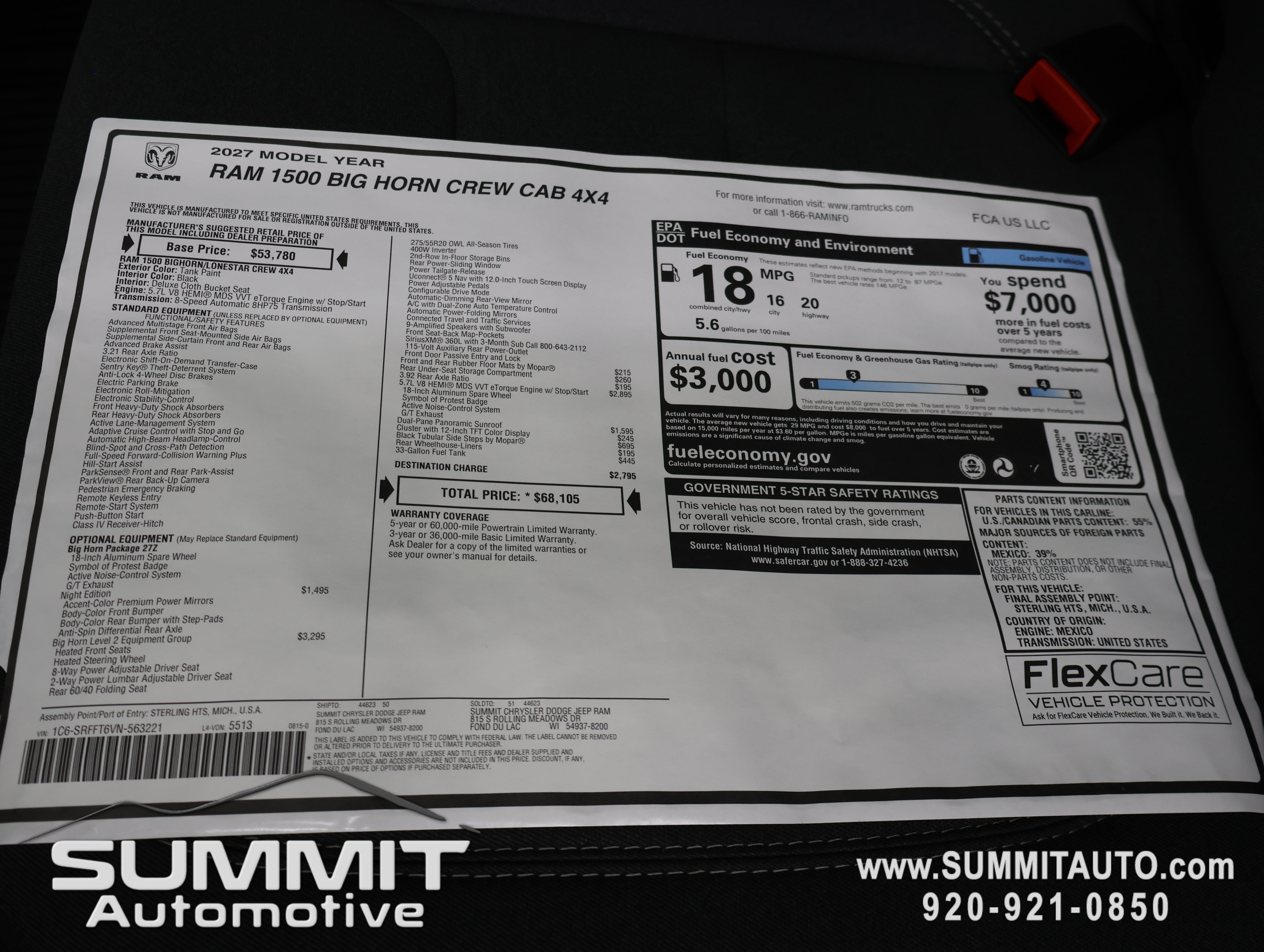 New 2027 RAM 1500 Big Horn AWD/4WD image 39