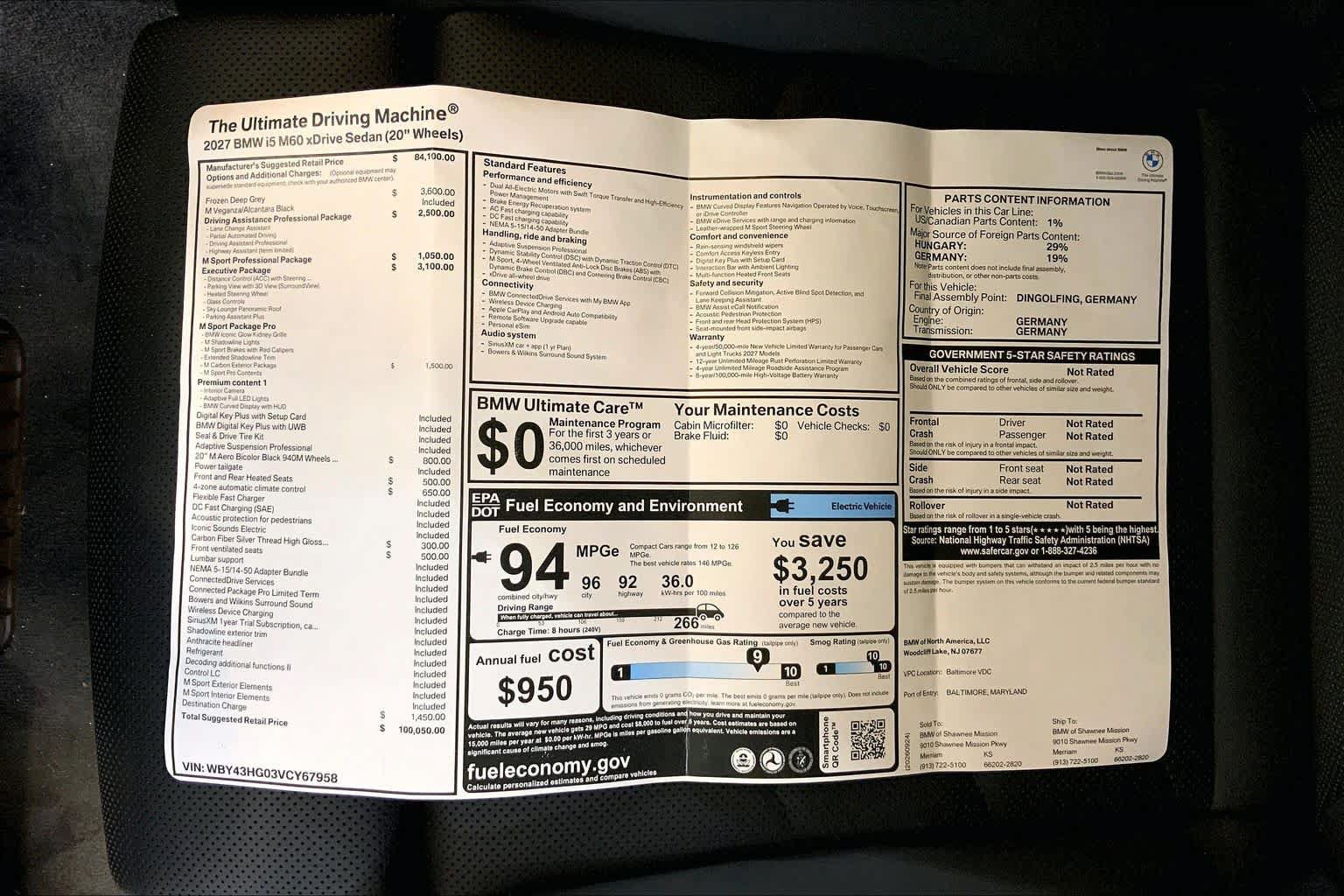 New 2027 BMW i5 M60 w/ Executive Package AWD/4WD image 22