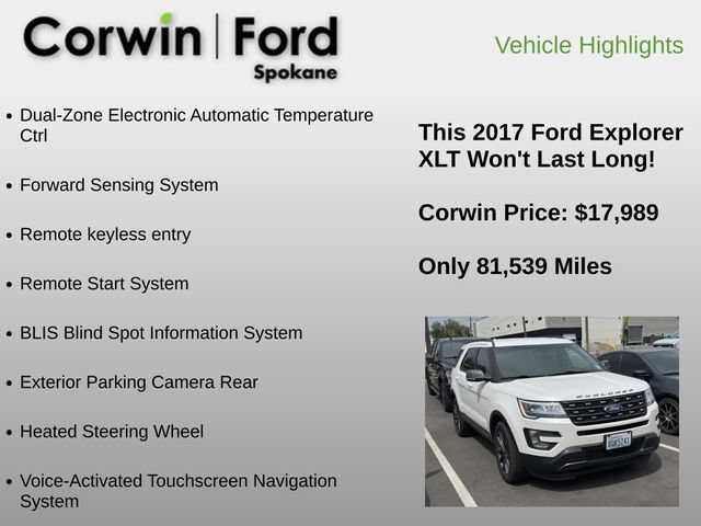 Used 2017 Ford Explorer XLT w/ Equipment Group 202A AWD/4WD image 6