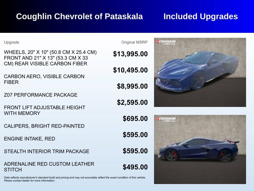 Used 2025 Chevrolet Corvette Z06 w/ Z07 Performance Package RWD image 3