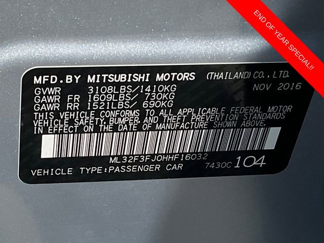 Used 2017 Mitsubishi Mirage G4 ES image 19