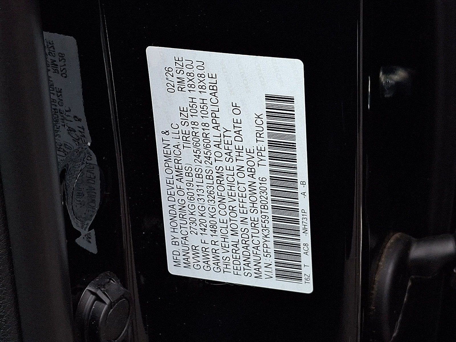 Certified 2026 Honda Ridgeline RTL image 27