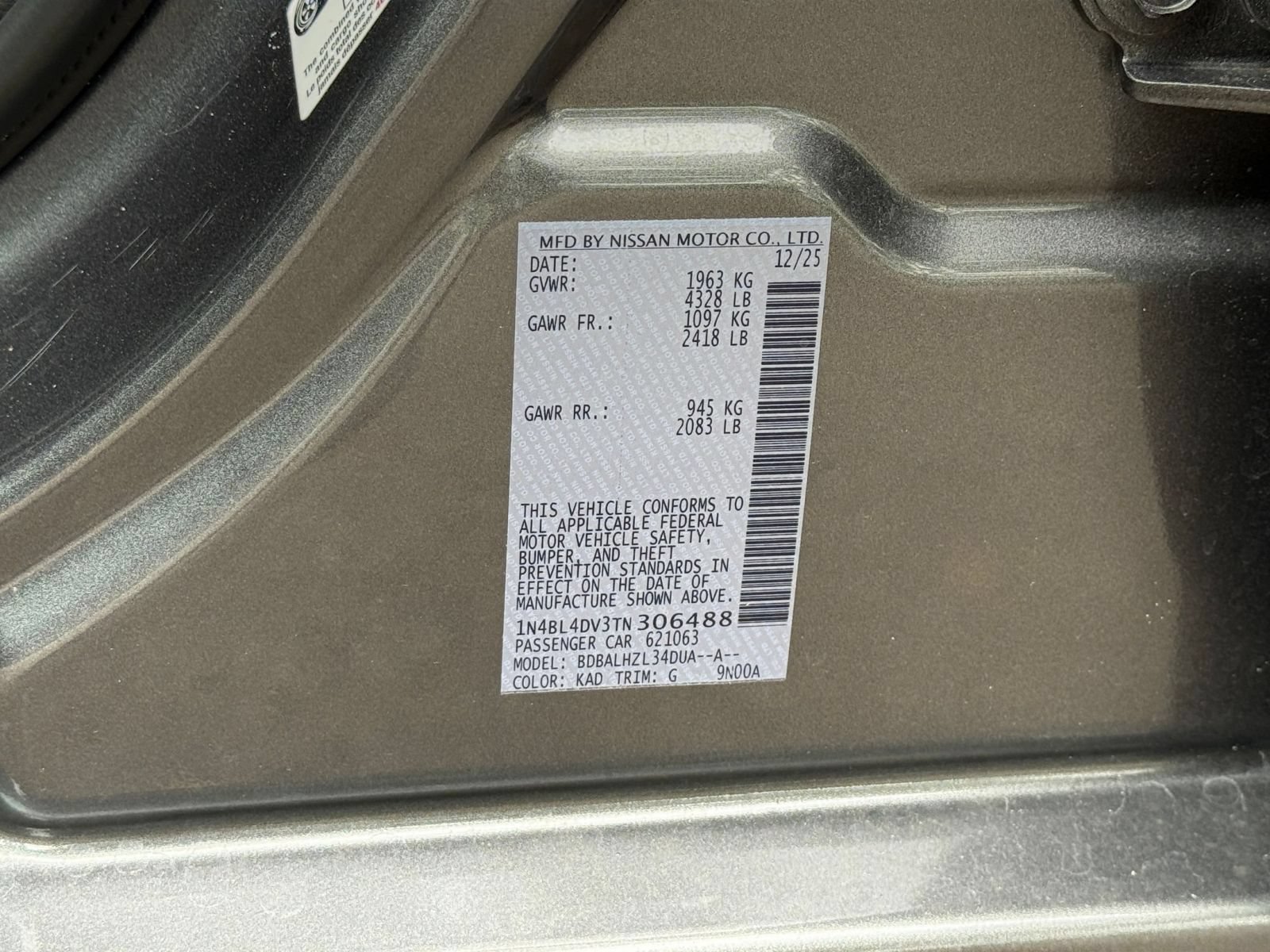 Used 2026 Nissan Altima 2.5 SV FWD image 27