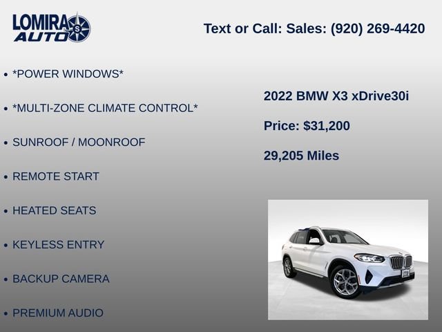 Used 2022 BMW X3 xDrive30i AWD/4WD image 14