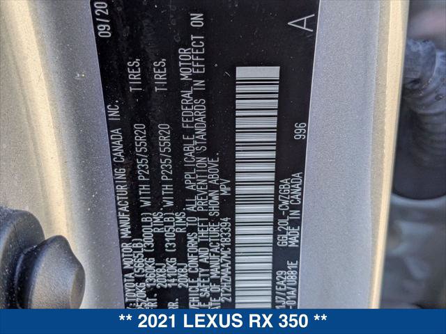 Used 2021 Lexus RX 350 FWD w/ Premium Package image 25