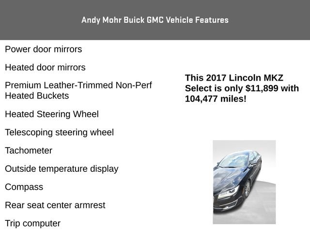 Used 2017 Lincoln MKZ Select w/ Climate Package FWD image 16