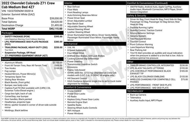 Used 2022 Chevrolet Colorado Z71 w/ Safety Package image 5