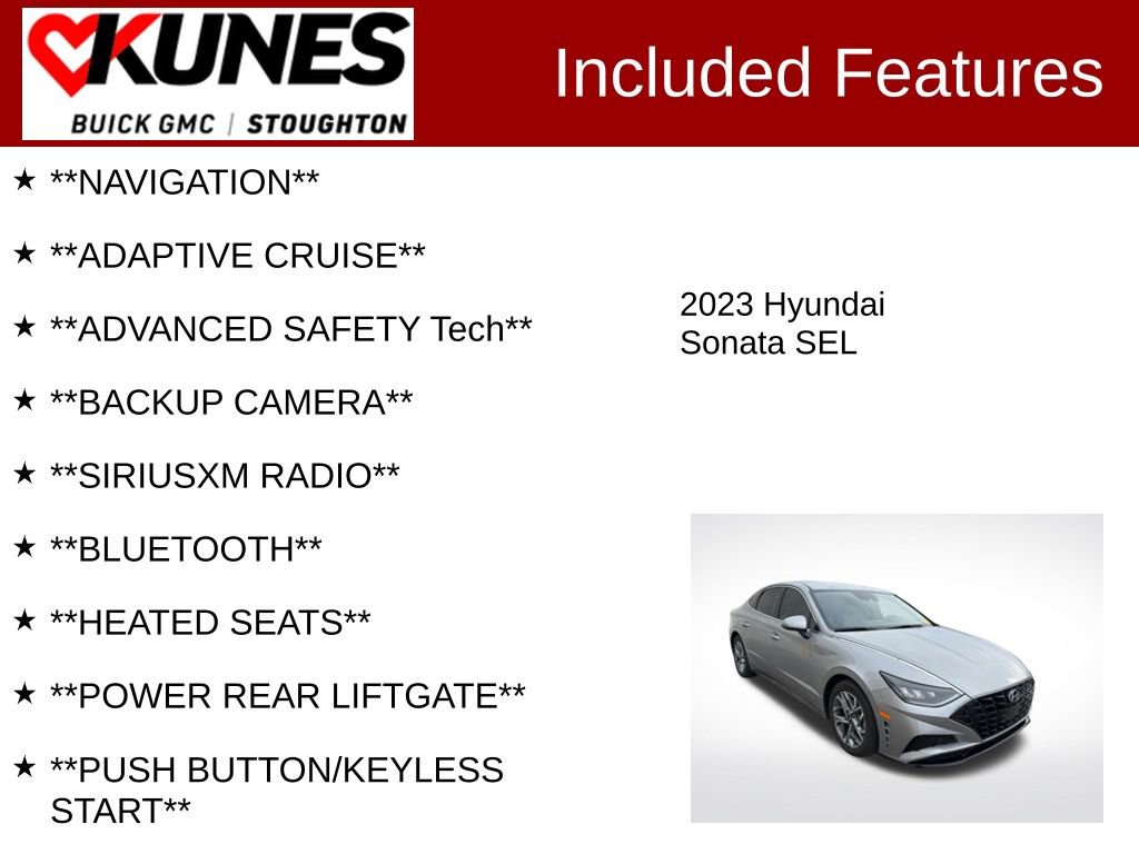 Used 2023 Hyundai Sonata SEL image 2