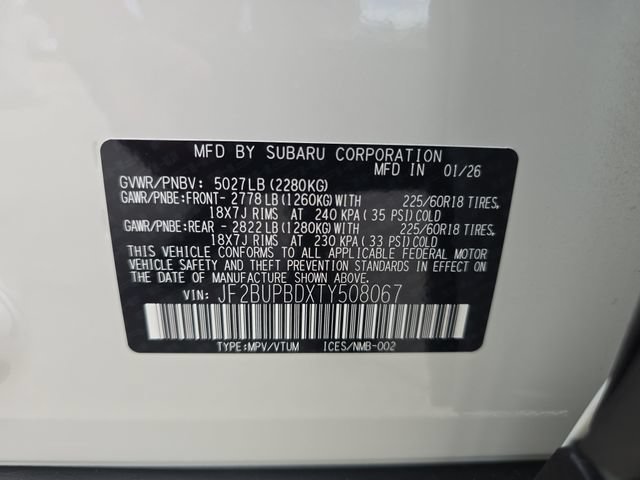 Certified 2026 Subaru Outback Premium AWD/4WD image 31