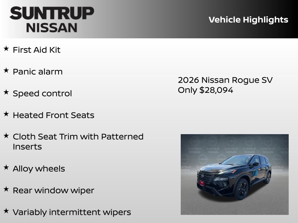 New 2026 Nissan Rogue SV FWD image 30