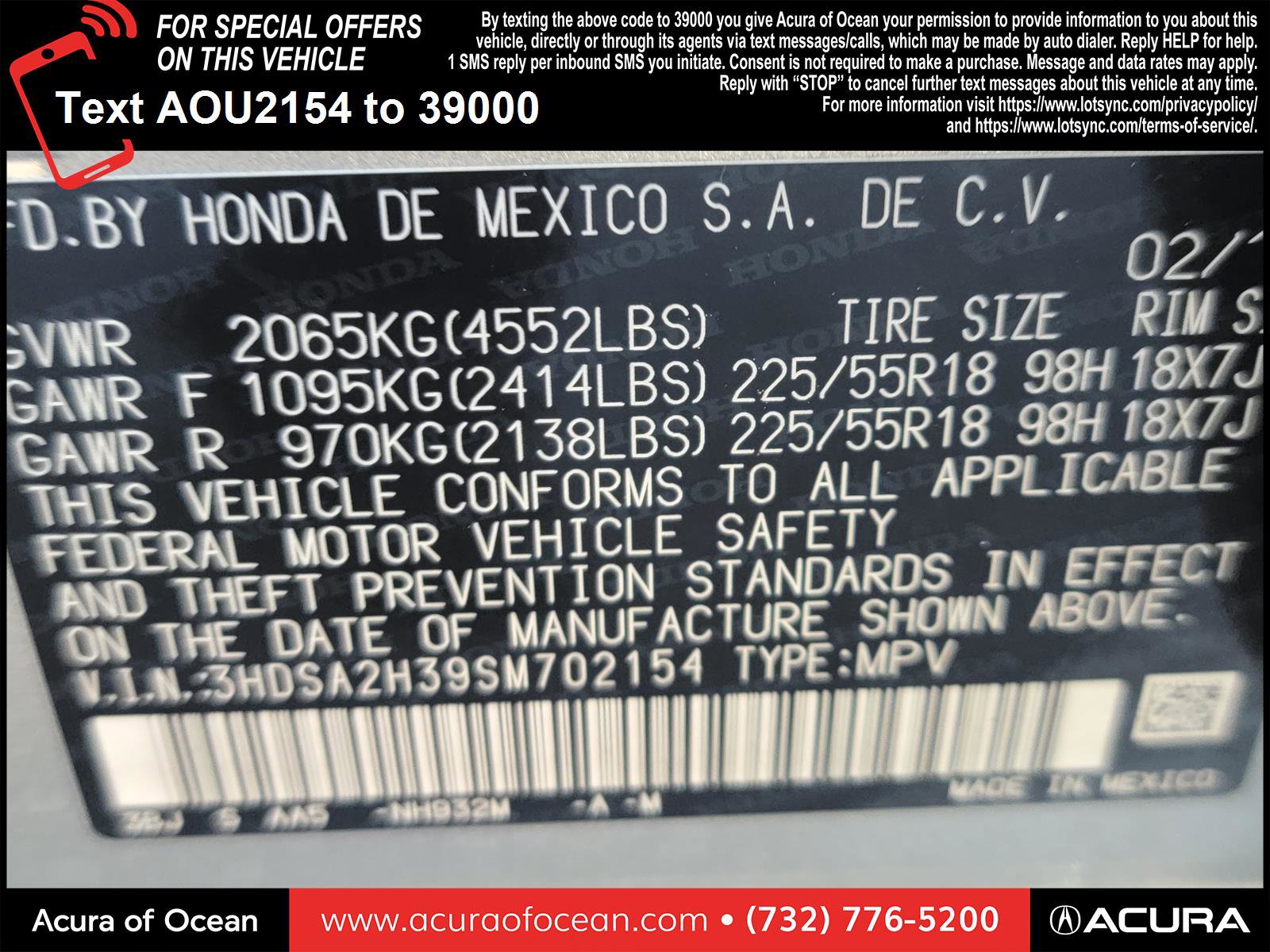 Certified 2025 Acura ADX AWD image 36