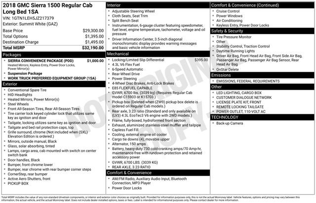 Used 2018 GMC Sierra 1500 2WD Regular Cab w/ Sierra Convenience Package video 2