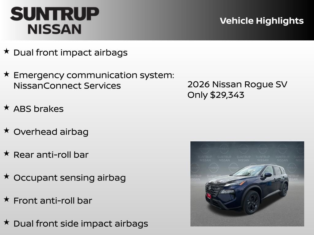 New 2026 Nissan Rogue SV AWD/4WD image 16