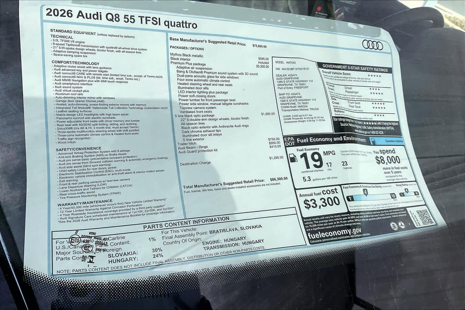 New 2026 Audi Q8 Premium Plus AWD/4WD image 18