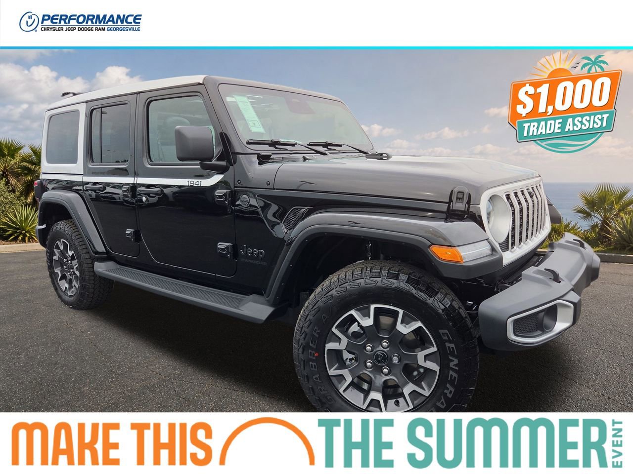 New 2026 Jeep Wrangler Unlimited Sahara w/ Whitecap Package