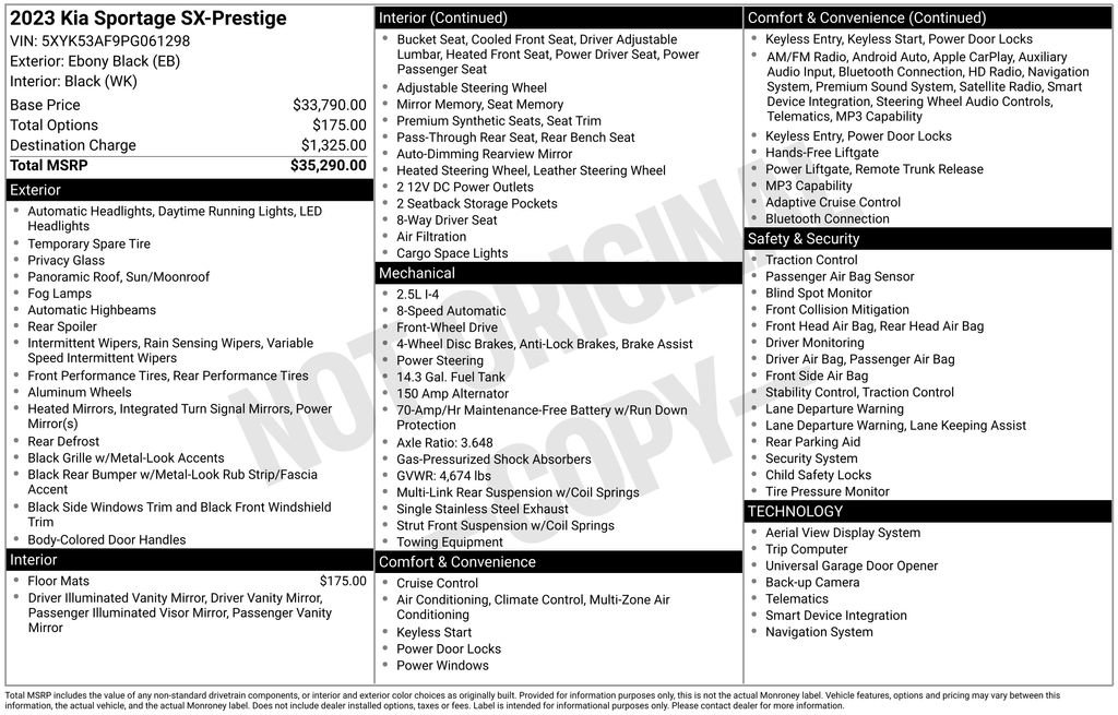 Used 2023 Kia Sportage SX image 3