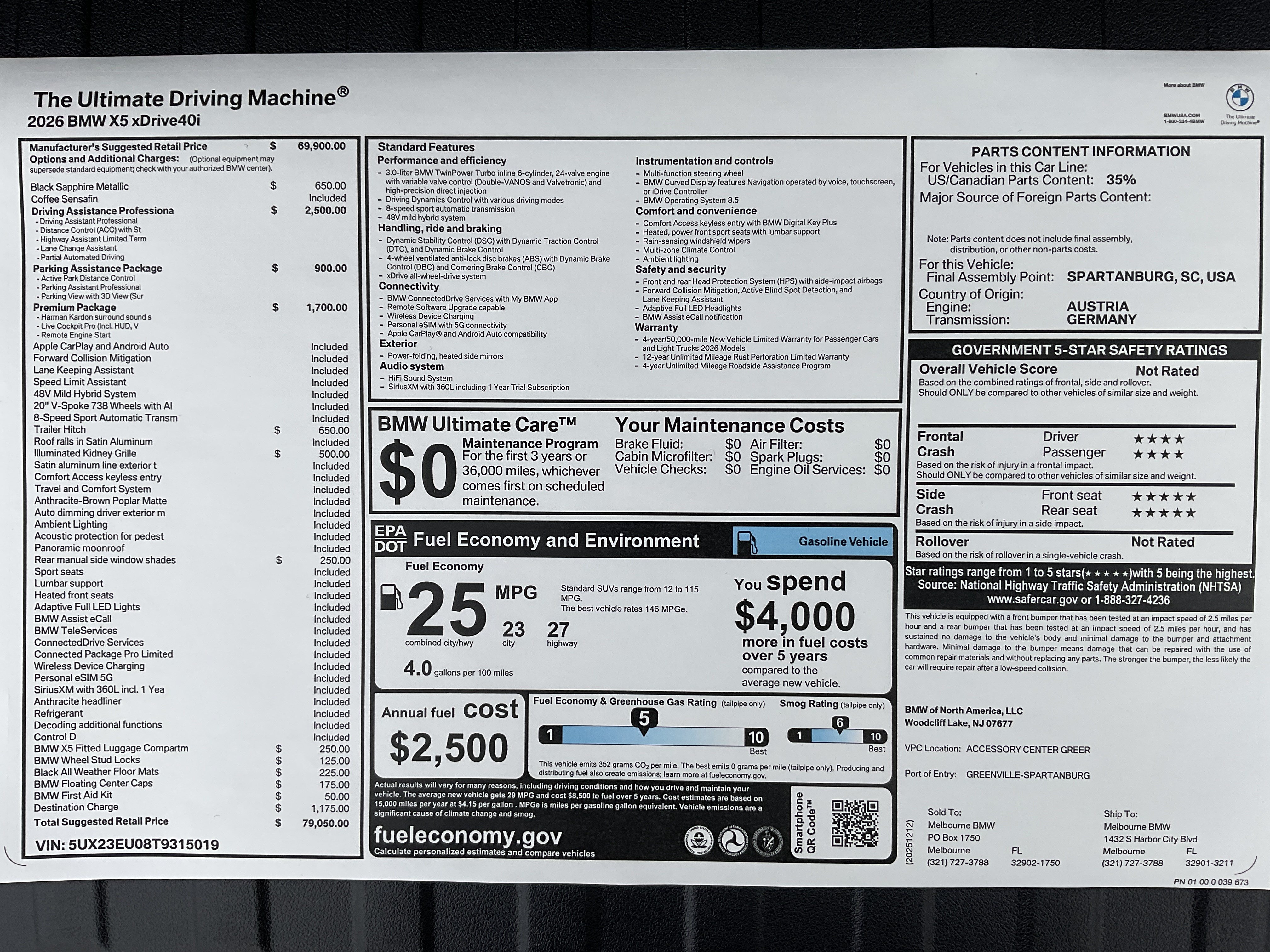 New 2026 BMW X5 xDrive40i AWD/4WD image 37