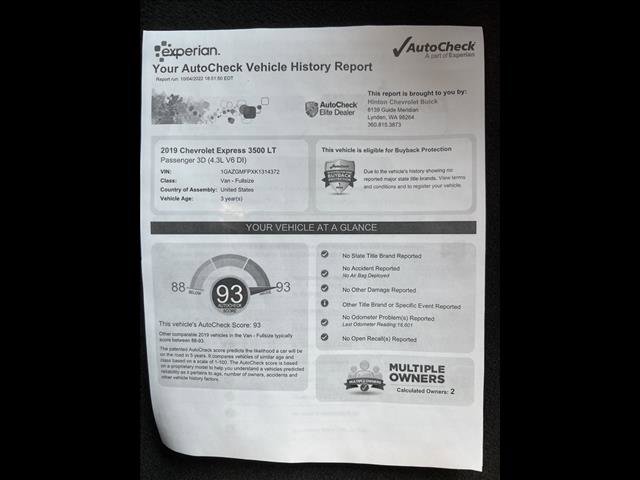 Used 2019 Chevrolet Express 3500 LT w/ LT Preferred Equipment Group image 16