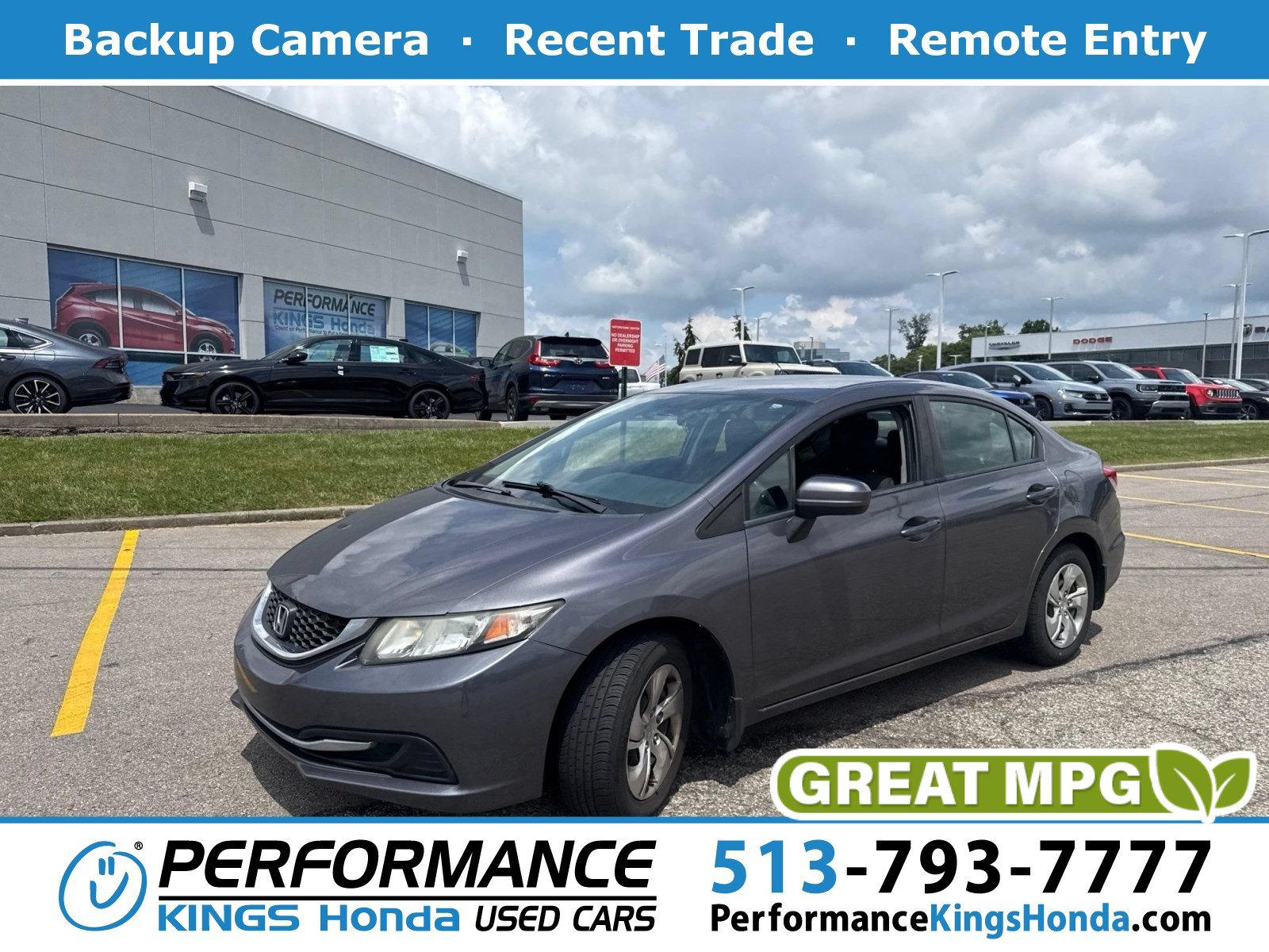 Used 2015 Honda Civic LX image 1