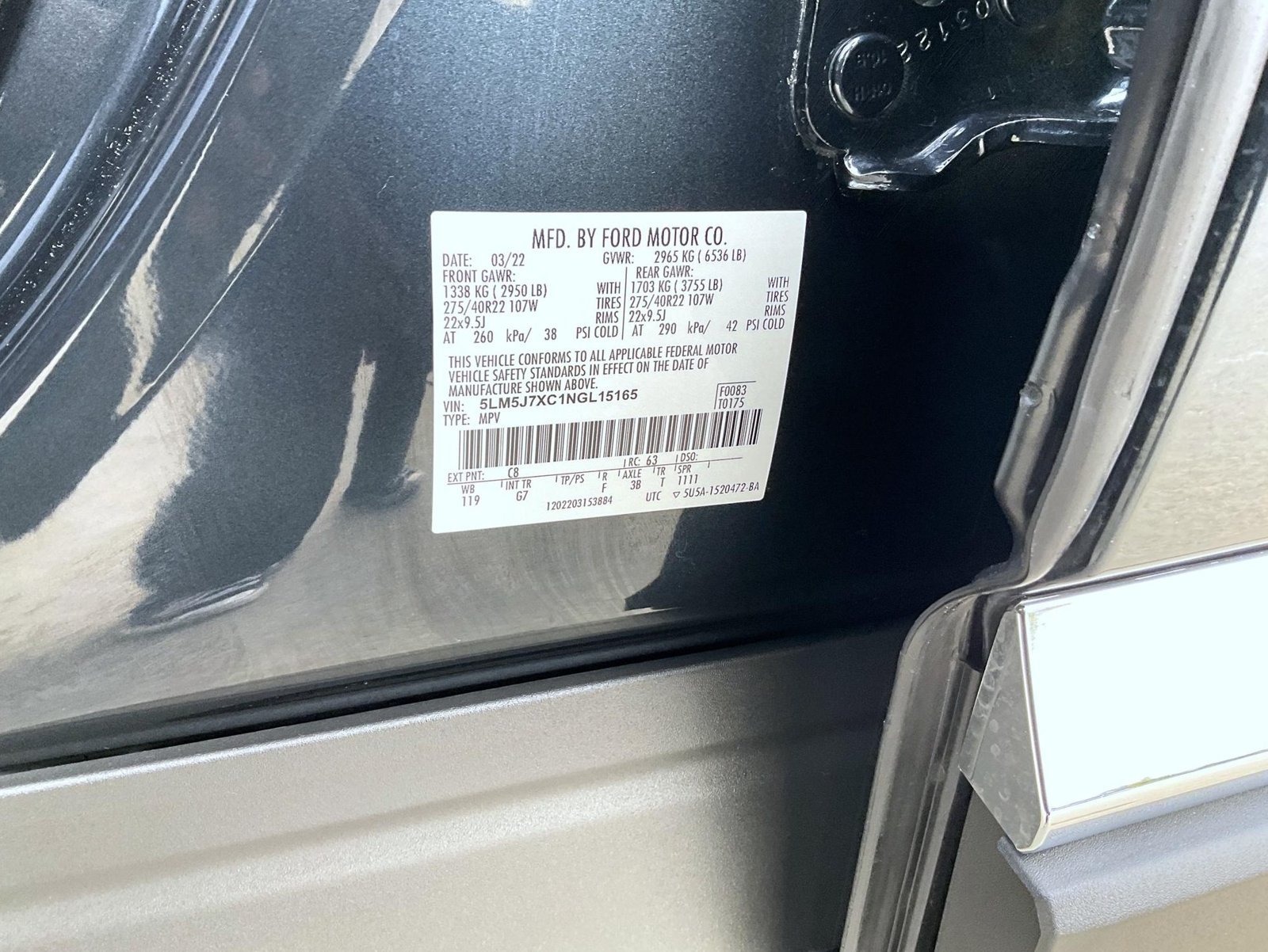 Certified 2022 Lincoln Aviator Reserve w/ Equipment Group 201A AWD/4WD image 27