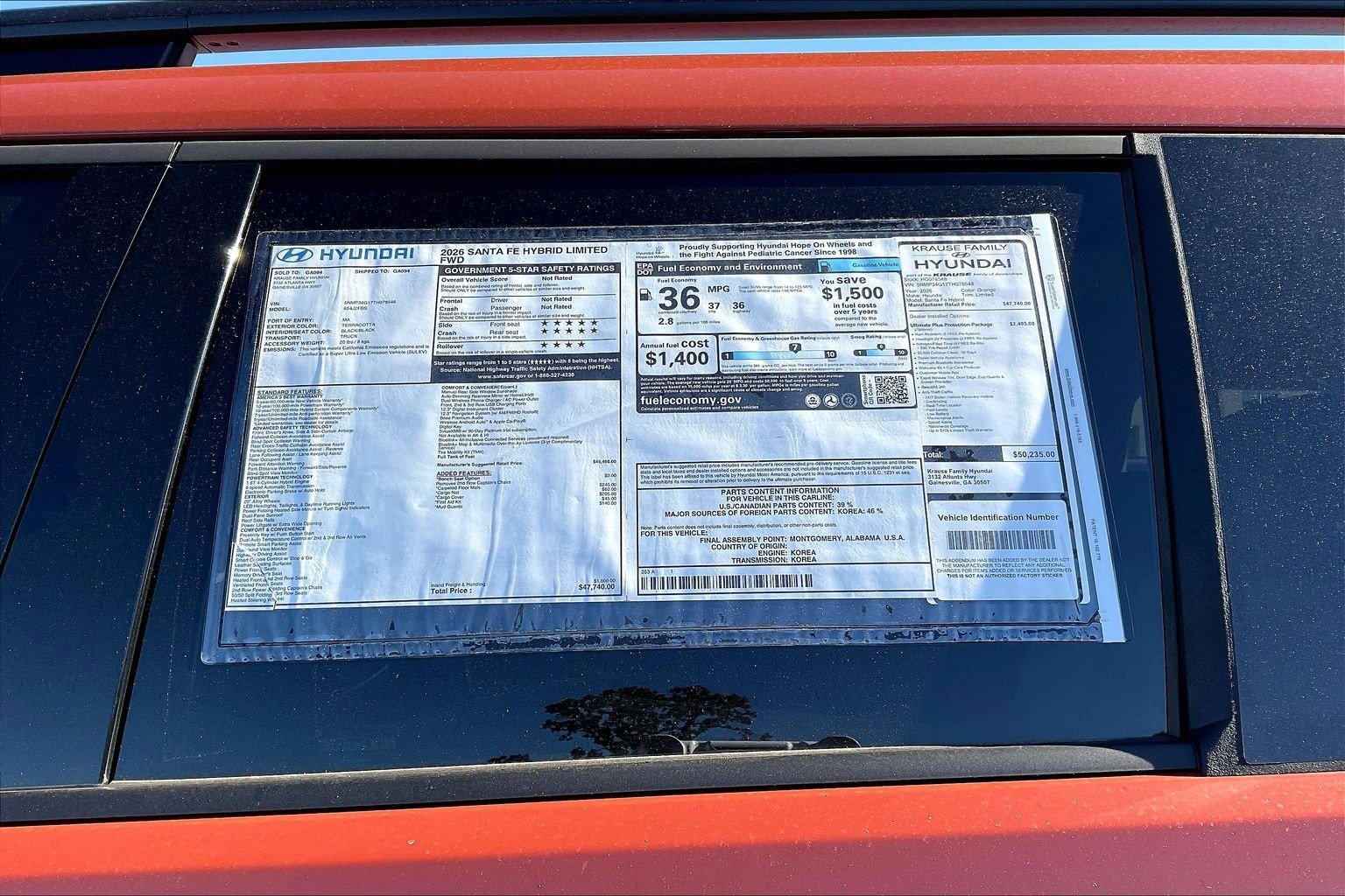 New 2026 Hyundai Santa Fe Limited image 13