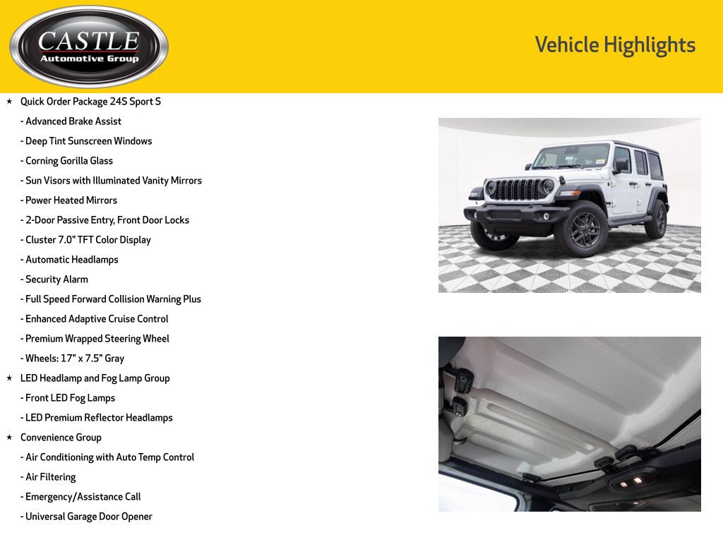 New 2027 Jeep Wrangler Unlimited Sport AWD/4WD image 3